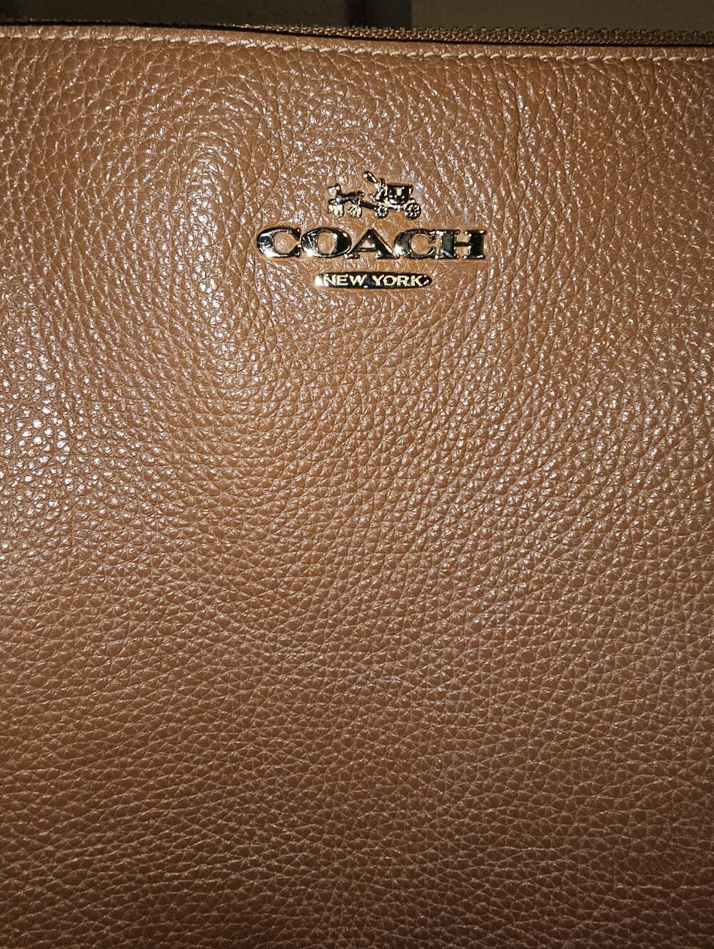 Coach Ava II Pebble Leather Tote D1648 F37216 READ - Picture 3 of 15
